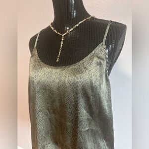 ATM Anthony Thomas Melillo Gorgeous Silk Snake-Print Camisole Size L 🖤